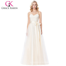 Grace Karin Spaghetti Straps Kreuz zurück Champagner Vogel Ballkleid Ballkleid 8 Größe US 2 ~ 16 GK000123-1